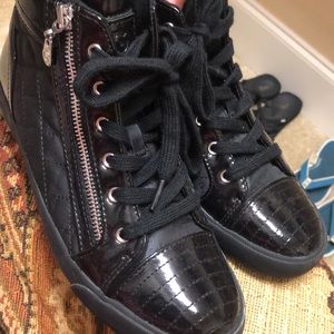 Black G by guess high top sneaker used two times!